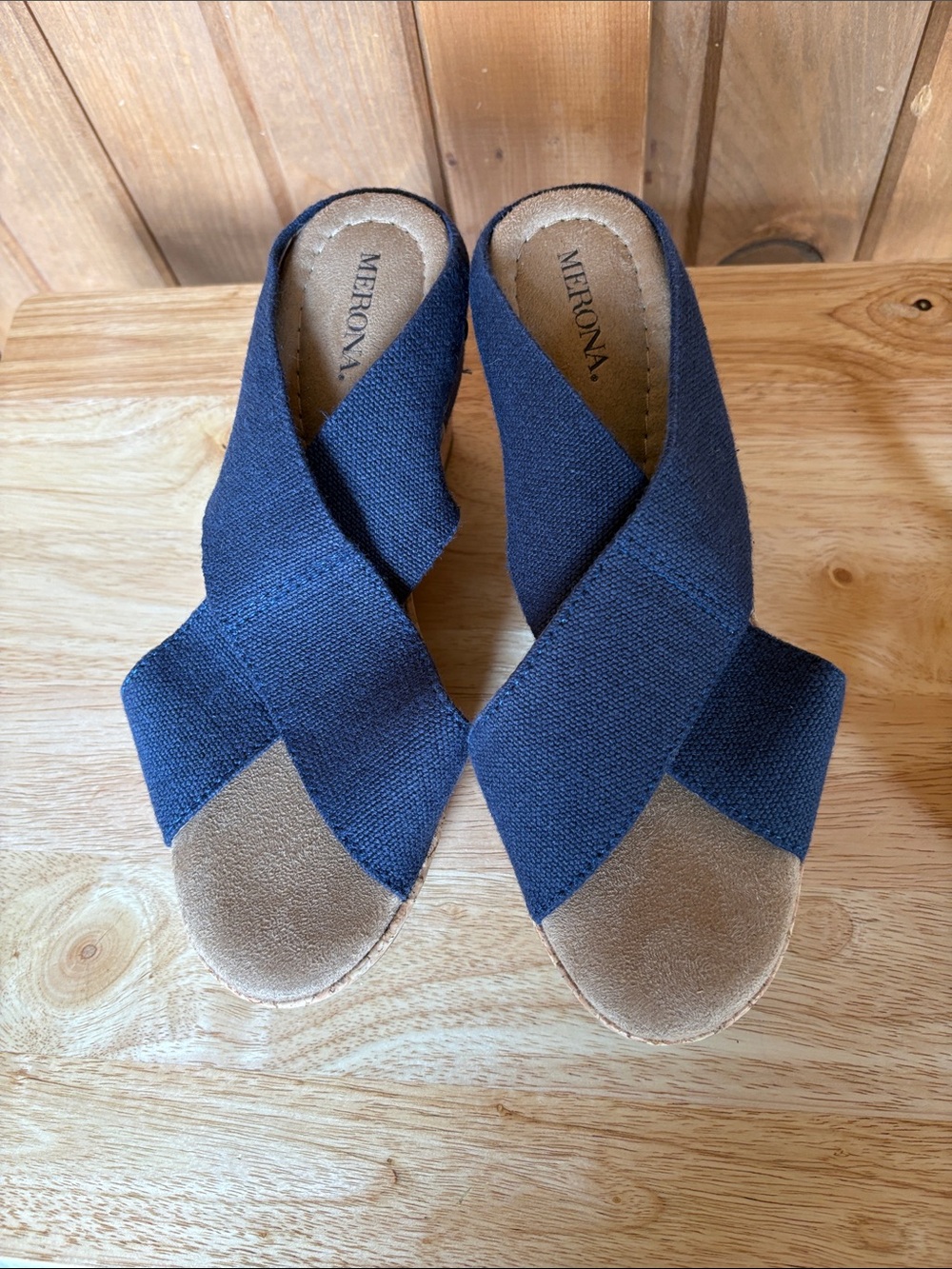 NWOB Merona Stretch Strap Slides